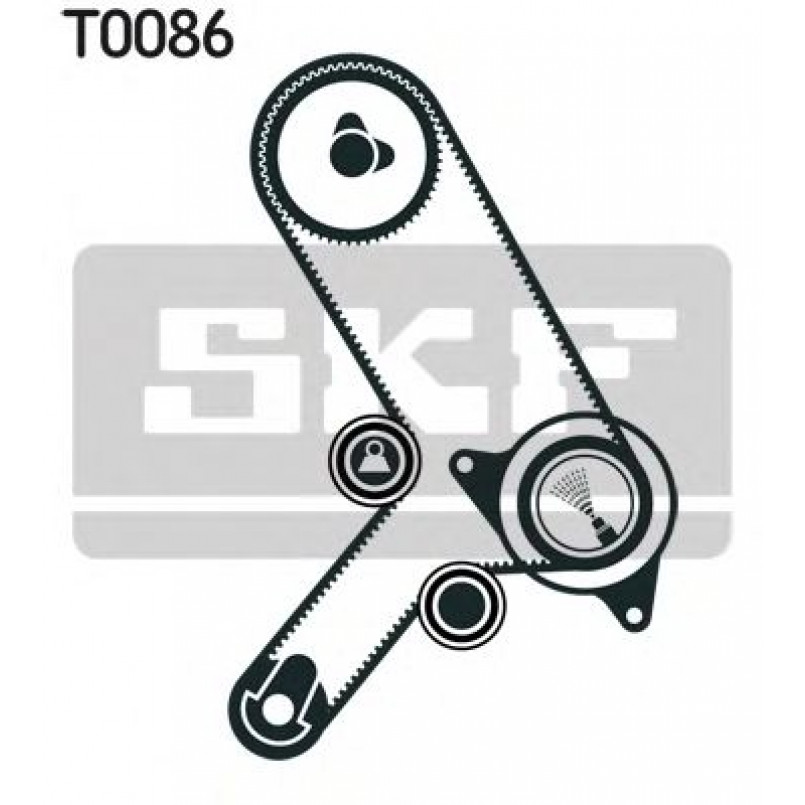 VKMA 02169 SKF Комплект (ремінь+ролики)